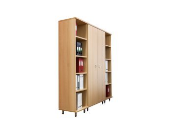 Wooden Storage Cabinet, Bookshelf, 72 in.